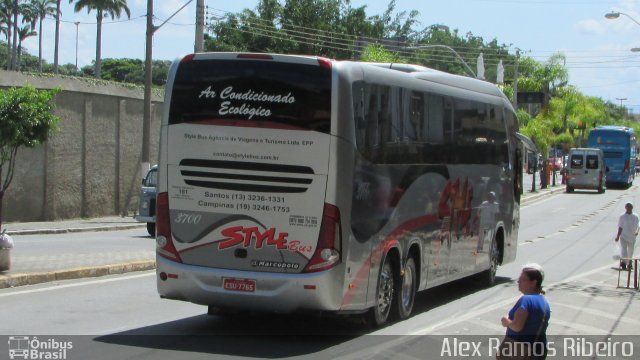Style Bus 3700 na cidade de Aparecida, São Paulo, Brasil, por Alex Ramos Ribeiro. Número da foto: #4944608.