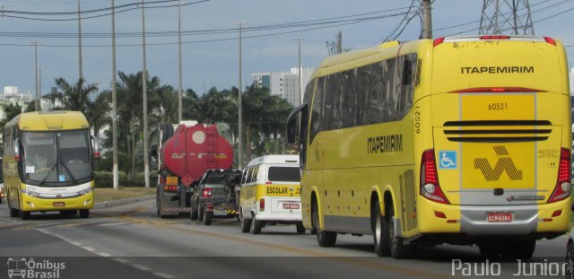 Viação Itapemirim 60521 na cidade de Campos dos Goytacazes, Rio de Janeiro, Brasil, por Paulo  Junior. ID da foto: 4944525.