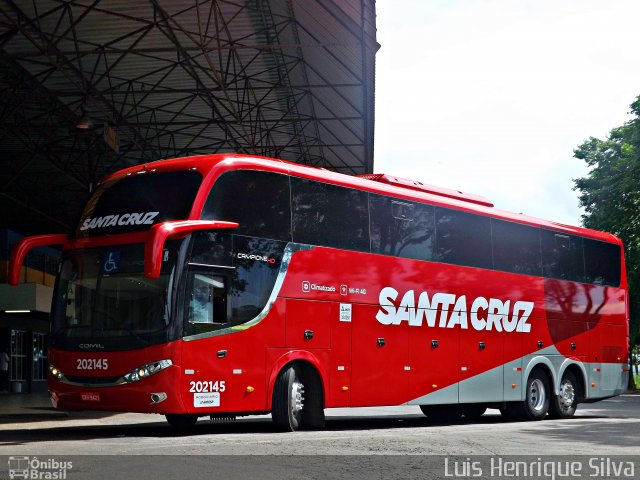 Viação Santa Cruz 202145 na cidade de Varginha, Minas Gerais, Brasil, por Luis Henrique Silva. Número da foto: #4944123.