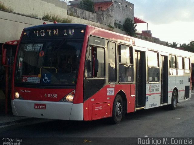 Express Transportes Urbanos Ltda 4 8388 na cidade de São Paulo, São Paulo, Brasil, por Jonathan  Aguiar Correa. Número da foto: #4944646.
