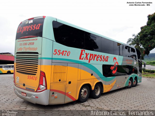 Expressa Turismo 55470 na cidade de João Monlevade, Minas Gerais, Brasil, por Antonio Carlos Fernandes. Número da foto: #4882439.