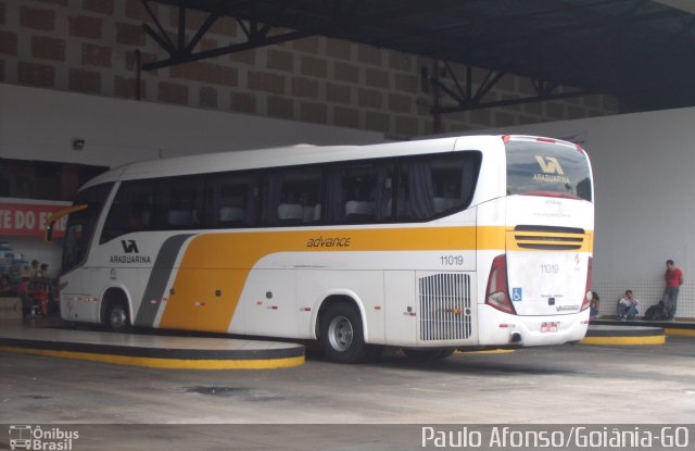 Viação Araguarina 11019 na cidade de Goiânia, Goiás, Brasil, por Afonso de Sousa. Número da foto: #4881362.