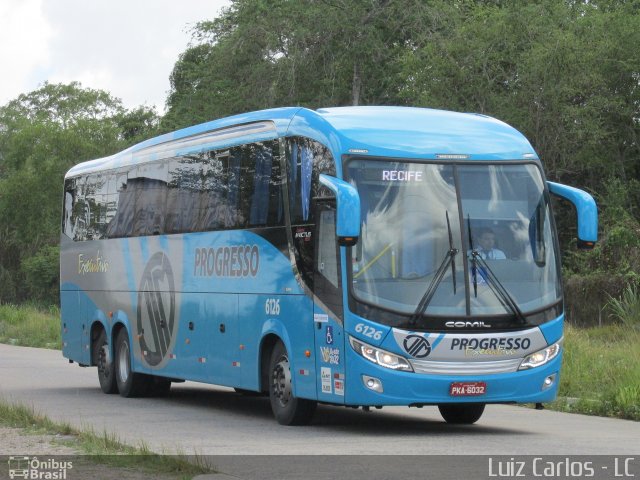 Auto Viação Progresso 6126 na cidade de Recife, Pernambuco, Brasil, por Luiz Carlos de Santana. ID da foto: 4946011.