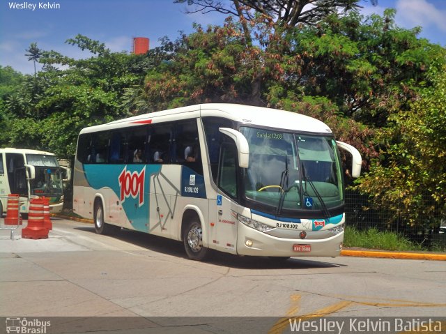 Auto Viação 1001 RJ 108.102 na cidade de São Paulo, São Paulo, Brasil, por Weslley Kelvin Batista. Número da foto: #4945515.