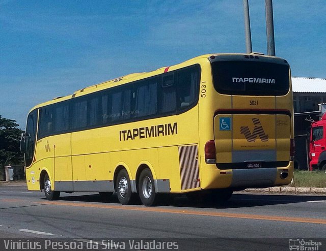 Viação Itapemirim 5031 na cidade de Campos dos Goytacazes, Rio de Janeiro, Brasil, por Vinicius Pessoa da Silva Valadares. ID da foto: 4944814.