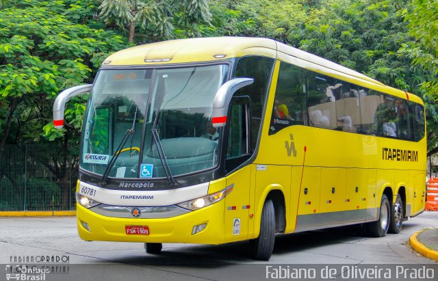 Viação Itapemirim 60781 na cidade de São Paulo, São Paulo, Brasil, por Fabiano de Oliveira Prado. ID da foto: 4946145.