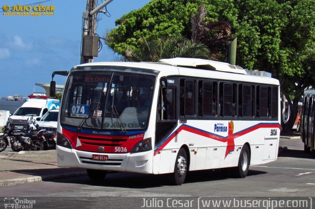 AVP - Auto Viação Paraíso 5036 na cidade de Aracaju, Sergipe, Brasil, por Julio Cesar  Barbosa Martins. Número da foto: #4948538.