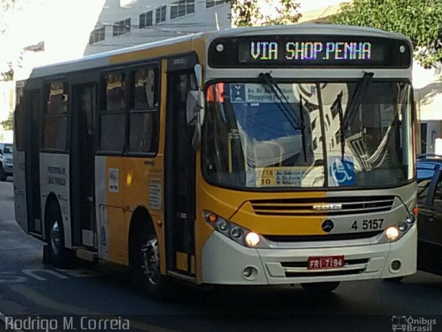 Allibus Transportes 4 5157 na cidade de São Paulo, São Paulo, Brasil, por Felipe Alves. ID da foto: 4948843.