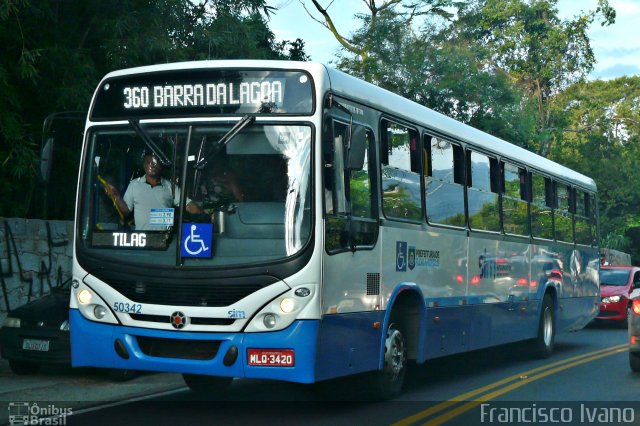 Transol Transportes Coletivos 50342 na cidade de Florianópolis, Santa Catarina, Brasil, por Francisco Ivano. Número da foto: #4884096.