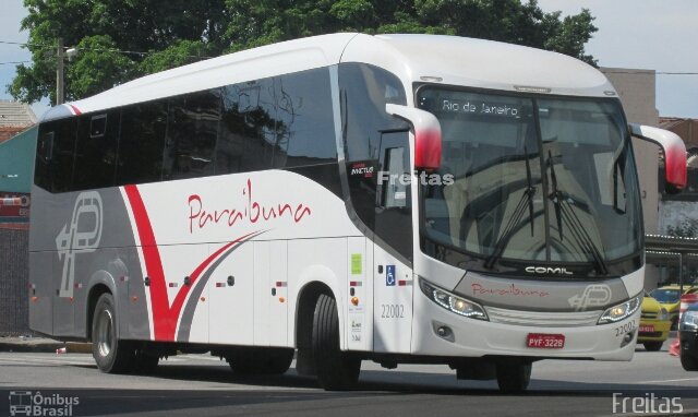Paraibuna Transportes 22002 na cidade de Rio de Janeiro, Rio de Janeiro, Brasil, por Lucas de Freitas Fonseca. Número da foto: #4885887.
