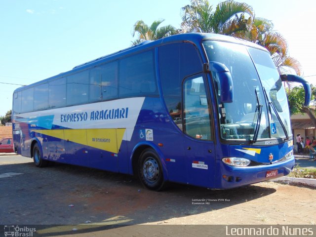 Expresso Araguari 56401 na cidade de Romaria, Minas Gerais, Brasil, por Leonardo J. Nunes. ID da foto: 4883767.