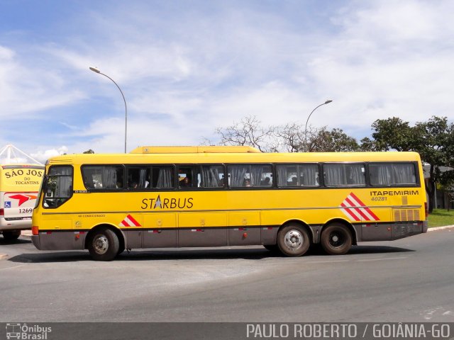 Viação Itapemirim 40281 na cidade de Brasília, Distrito Federal, Brasil, por Paulo Roberto de Morais Amorim. Número da foto: #4884241.