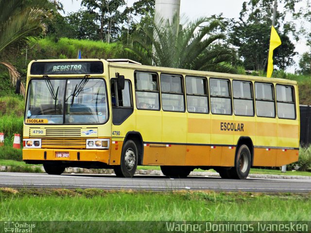 Viação Vale do Ribeira 4790 na cidade de Registro, São Paulo, Brasil, por Wagner Domingos Ivanesken. ID da foto: 4884163.