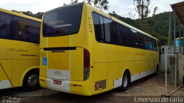 Viação Itapemirim 45813 na cidade de Manhuaçu, Minas Gerais, Brasil, por Emerson Leite de Andrade. ID da foto: 4884991.