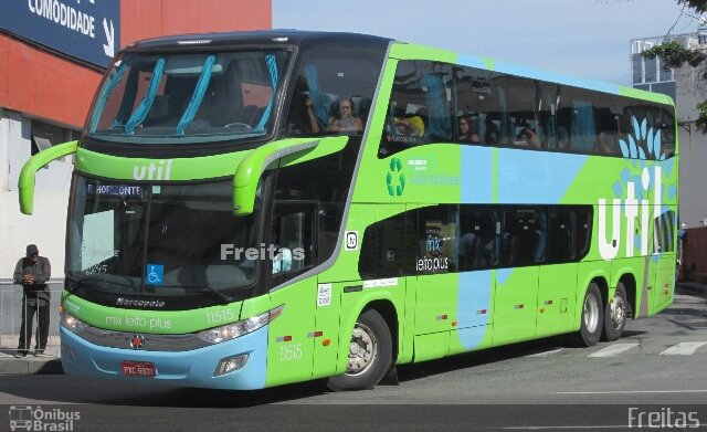 UTIL - União Transporte Interestadual de Luxo 11515 na cidade de Rio de Janeiro, Rio de Janeiro, Brasil, por Lucas de Freitas Fonseca. Número da foto: #4885835.