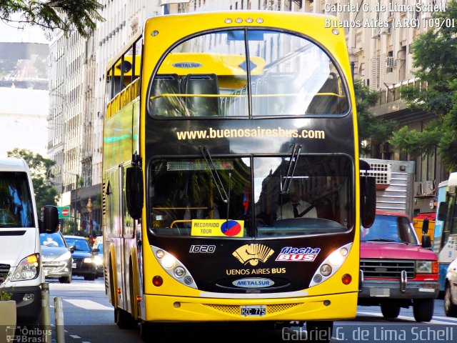 Flecha Bus 1020 na cidade de Ciudad Autónoma de Buenos Aires, Argentina, por Gabriel Giacomin de Lima. Número da foto: #4884548.