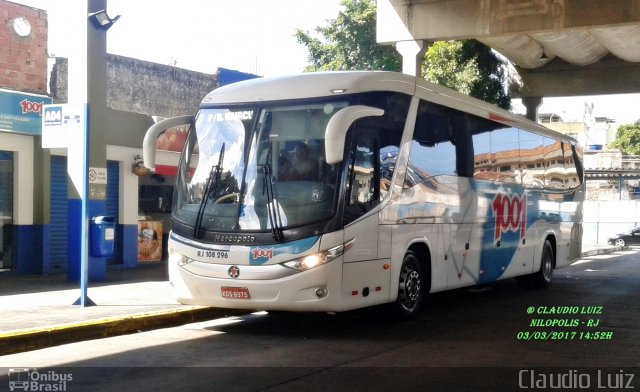 Auto Viação 1001 RJ 108.296 na cidade de Nilópolis, Rio de Janeiro, Brasil, por Claudio Luiz. Número da foto: #4884079.