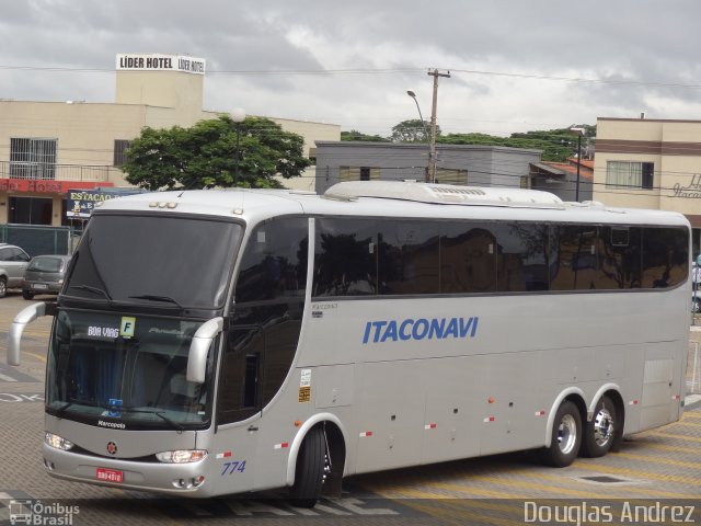 Itaconavi Locação Transporte e Turismo 774 na cidade de Goiânia, Goiás, Brasil, por Douglas Andrez. ID da foto: 4885569.