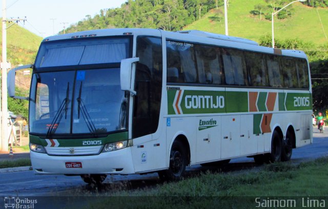 Empresa Gontijo de Transportes 20105 na cidade de Viana, Espírito Santo, Brasil, por Saimom  Lima. ID da foto: 4884952.