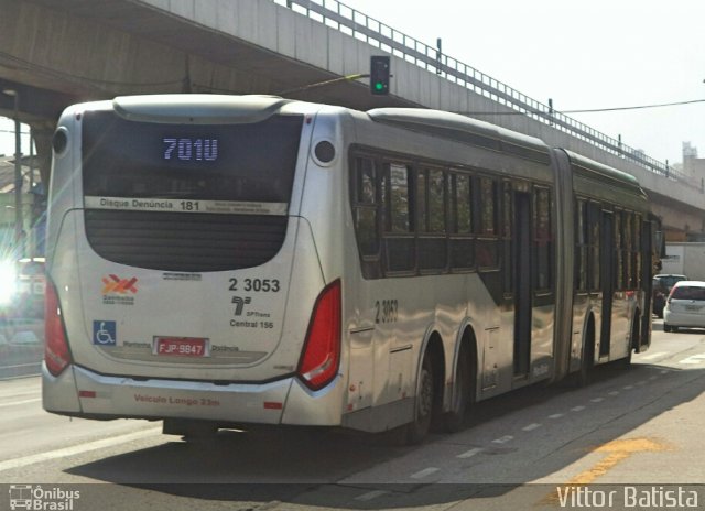Sambaíba Transportes Urbanos 2 3053 na cidade de São Paulo, São Paulo, Brasil, por Vittor Batista. Número da foto: #4885232.