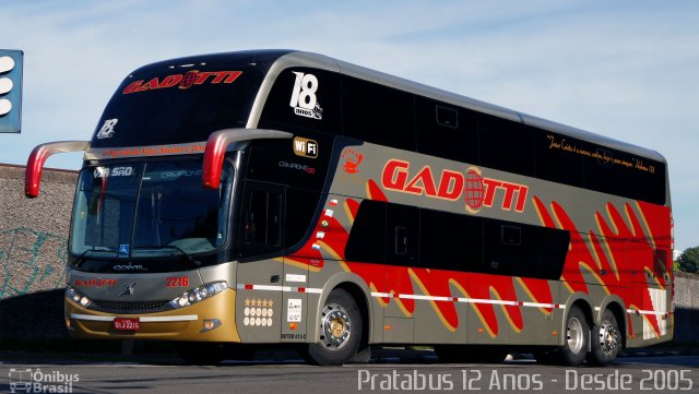 Auto Viação Gadotti 2216 na cidade de São Paulo, São Paulo, Brasil, por Cristiano Soares da Silva. Número da foto: #4886690.