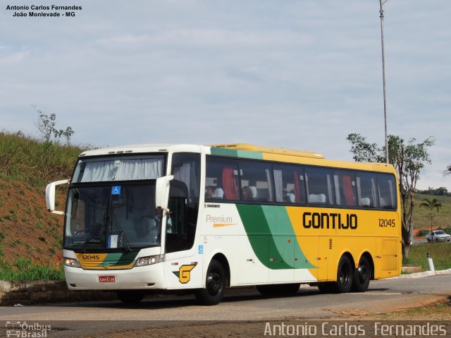 Empresa Gontijo de Transportes 12045 na cidade de João Monlevade, Minas Gerais, Brasil, por Antonio Carlos Fernandes. ID da foto: 4887323.