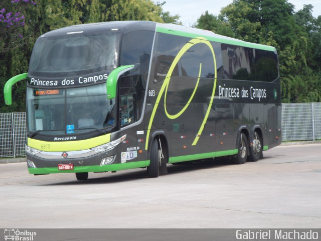 Expresso Princesa dos Campos 6613 na cidade de Curitiba, Paraná, Brasil, por Gabriel Machado. ID da foto: 4887311.