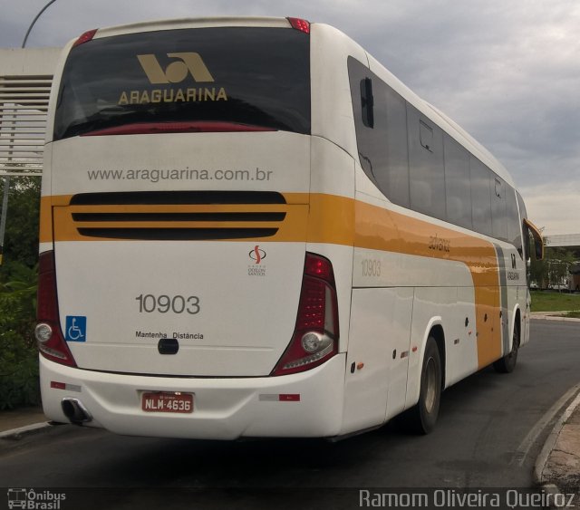 Viação Araguarina 10903 na cidade de Brasília, Distrito Federal, Brasil, por Ramom Oliveira Queiroz. ID da foto: 4887360.