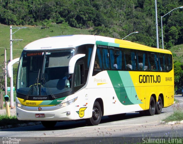 Empresa Gontijo de Transportes 18485 na cidade de Viana, Espírito Santo, Brasil, por Saimom  Lima. Número da foto: #4887174.