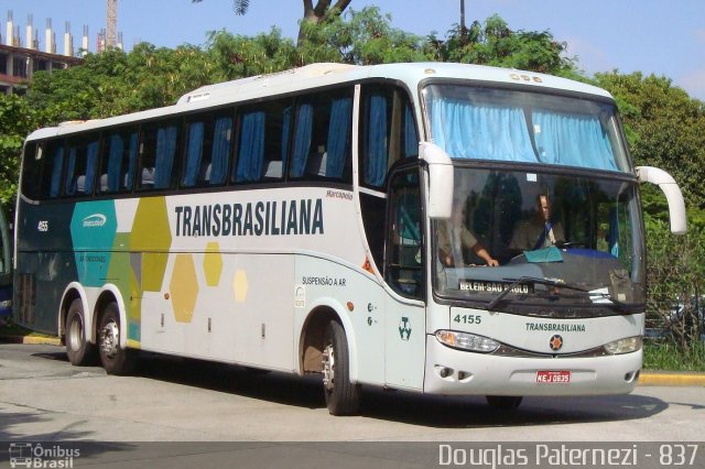 Transbrasiliana Transportes e Turismo 4155 na cidade de São Paulo, São Paulo, Brasil, por Douglas Paternezi. Número da foto: #4887171.