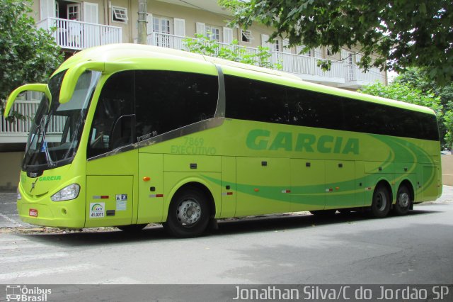 Viação Garcia 7869 na cidade de Campos do Jordão, São Paulo, Brasil, por Jonathan Silva. ID da foto: 4886491.