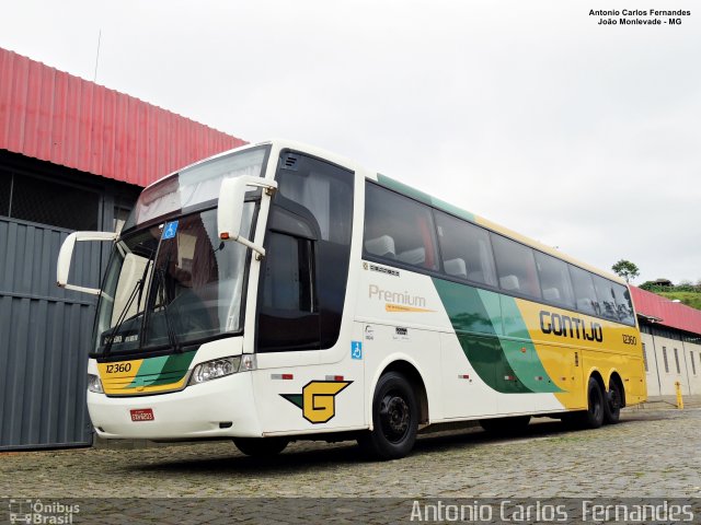 Empresa Gontijo de Transportes 12360 na cidade de João Monlevade, Minas Gerais, Brasil, por Antonio Carlos Fernandes. Número da foto: #4889419.