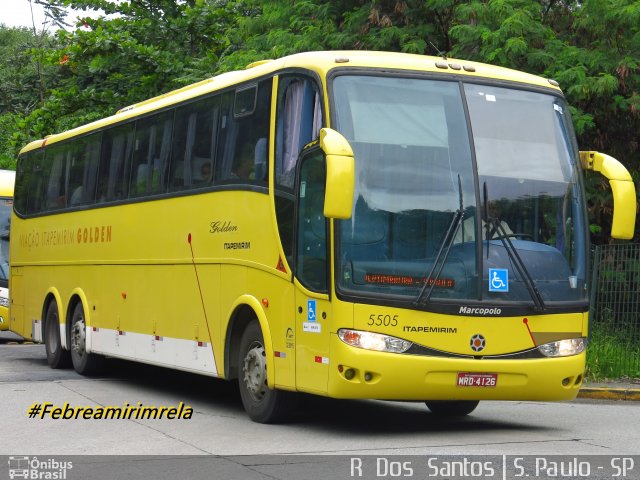 Viação Itapemirim 5505 na cidade de São Paulo, São Paulo, Brasil, por Rafael Santos. ID da foto: 4890396.