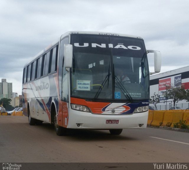 Expresso União 10154 na cidade de Goiânia, Goiás, Brasil, por Yuri Martins. Número da foto: #4890800.