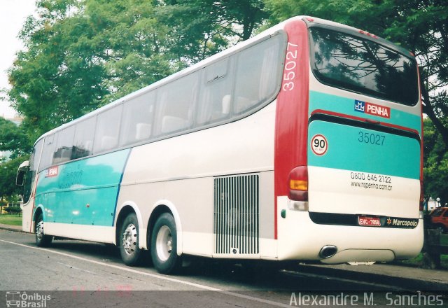 Empresa de Ônibus Nossa Senhora da Penha 35027 na cidade de Curitiba, Paraná, Brasil, por Alexandre M.  Sanches. ID da foto: 4888763.