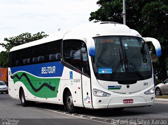 Bel-Tour Transportes e Turismo 381 na cidade de Rio das Flores, Rio de Janeiro, Brasil, por Rafael da Silva Xarão. ID da foto: 4889413.