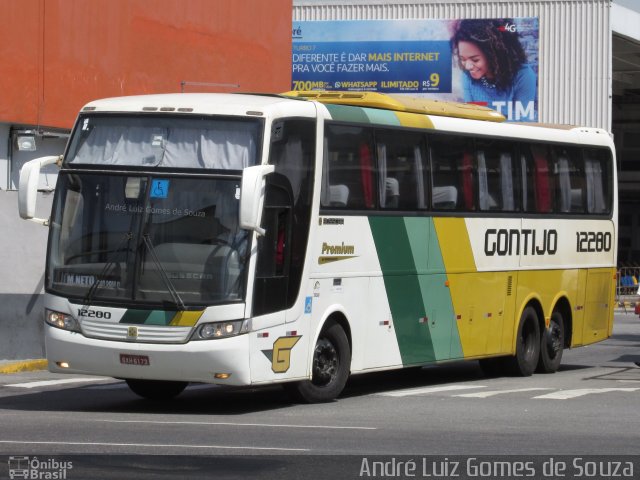 Empresa Gontijo de Transportes 12280 na cidade de Rio de Janeiro, Rio de Janeiro, Brasil, por André Luiz Gomes de Souza. ID da foto: 4890695.