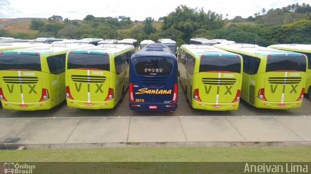 Empresas de Transportes Santana e São Paulo 2670 na cidade de Camaçari, Bahia, Brasil, por Aneivan Lima. Número da foto: #4889547.