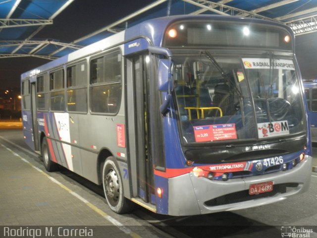 Radial Transporte Coletivo 41.426 na cidade de Poá, São Paulo, Brasil, por Felipe Alves. ID da foto: 4890730.