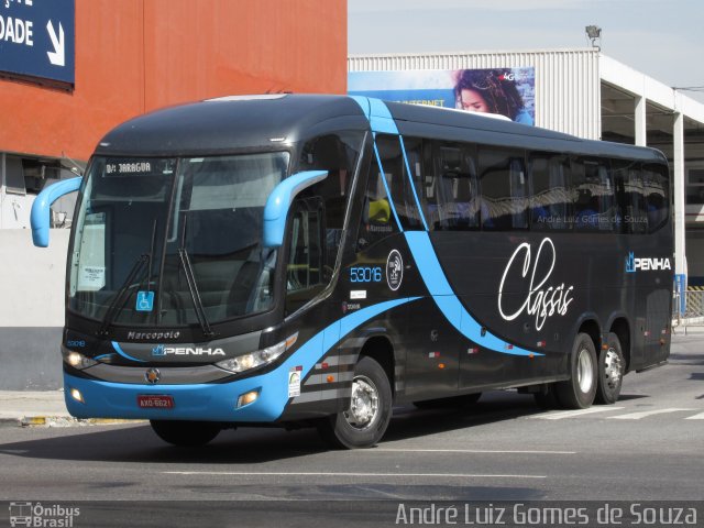 Empresa de Ônibus Nossa Senhora da Penha 53016 na cidade de Rio de Janeiro, Rio de Janeiro, Brasil, por André Luiz Gomes de Souza. Número da foto: #4890485.