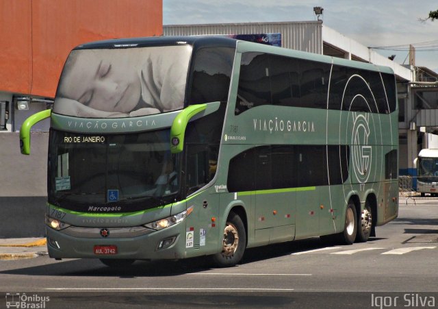 Viação Garcia 7187 na cidade de Rio de Janeiro, Rio de Janeiro, Brasil, por Igor Silva. ID da foto: 4890541.