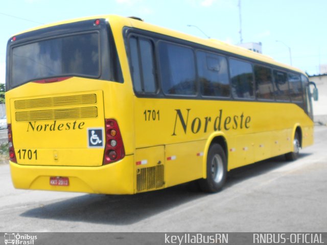 Viação Nordeste 1701 na cidade de Natal, Rio Grande do Norte, Brasil, por Keylla Pinto. Número da foto: #4891732.