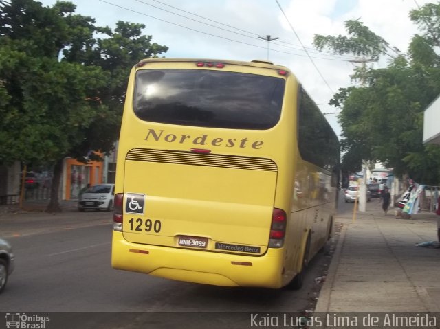 Viação Nordeste 1290 na cidade de Mossoró, Rio Grande do Norte, Brasil, por Kaio Lucas Lima de Almeida. Número da foto: #4891590.