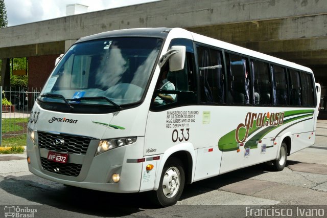 Viação Graciosa 033 na cidade de Curitiba, Paraná, Brasil, por Francisco Ivano. Número da foto: #4893056.