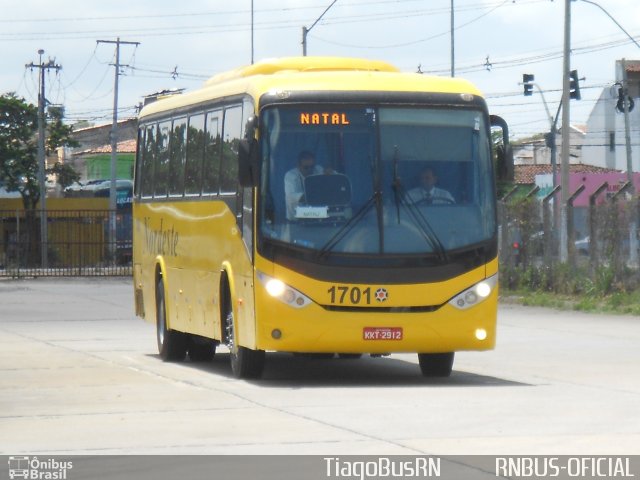 Viação Nordeste 1701 na cidade de Natal, Rio Grande do Norte, Brasil, por Tiago Gomes da Silva. Número da foto: #4891801.