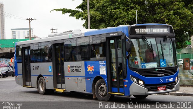 Sambaíba Transportes Urbanos 2 1057 na cidade de São Paulo, São Paulo, Brasil, por Cristiano Soares da Silva. Número da foto: #4891768.