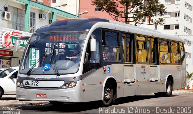 Transporte Coletivo Glória BL312 na cidade de Curitiba, Paraná, Brasil, por Cristiano Soares da Silva. ID da foto: 4891729.