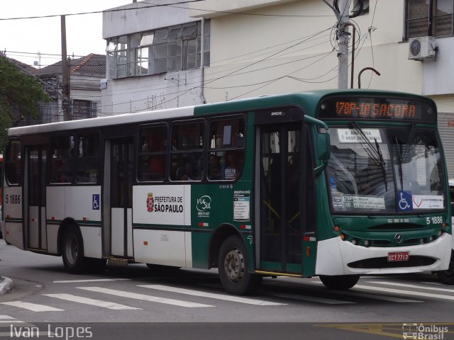 Via Sul Transportes Urbanos 5 1886 na cidade de São Paulo, São Paulo, Brasil, por Ivan da Silva Lopes. Número da foto: #4892906.