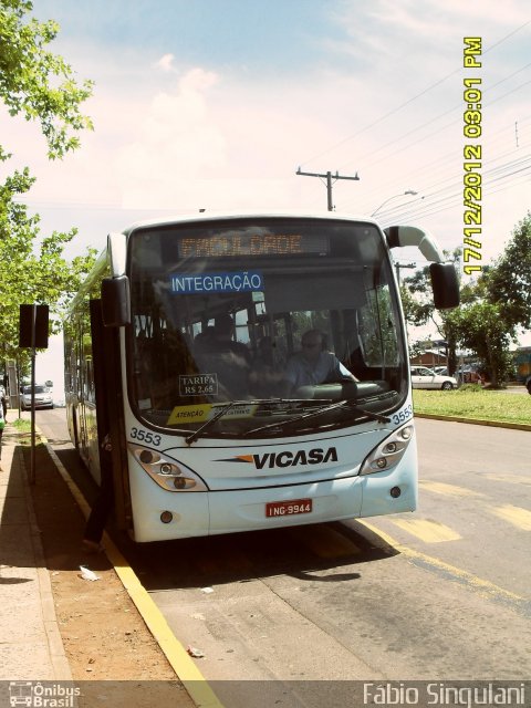 VICASA - Viação Canoense S.A. 3553 na cidade de Canoas, Rio Grande do Sul, Brasil, por Fábio Singulani. Número da foto: #4893806.