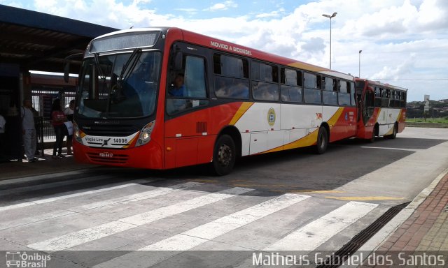 Viação Lira 14006 na cidade de Hortolândia, São Paulo, Brasil, por Matheus Gabriel dos Santos. ID da foto: 4894878.